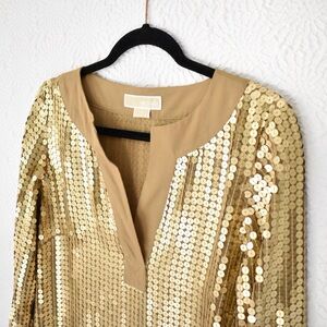 MICHAEL Michael Kors Gold Sequin Tunic